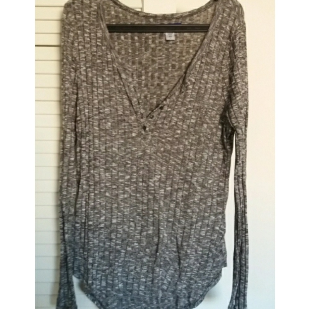 Super soft button top knit henley top